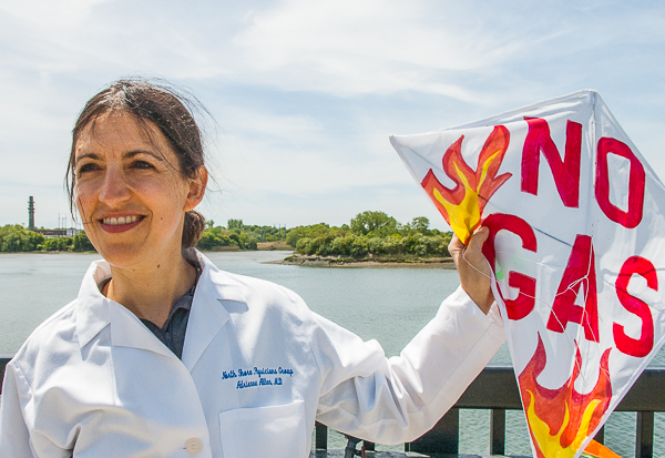 Dr. Allen came to fly a kite but agreed to speak