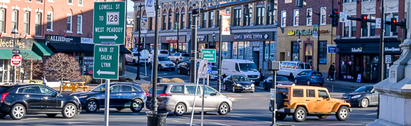 Traffic in Peabody Square